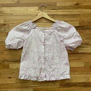 Zara Girl Puff Sleeve Shirt